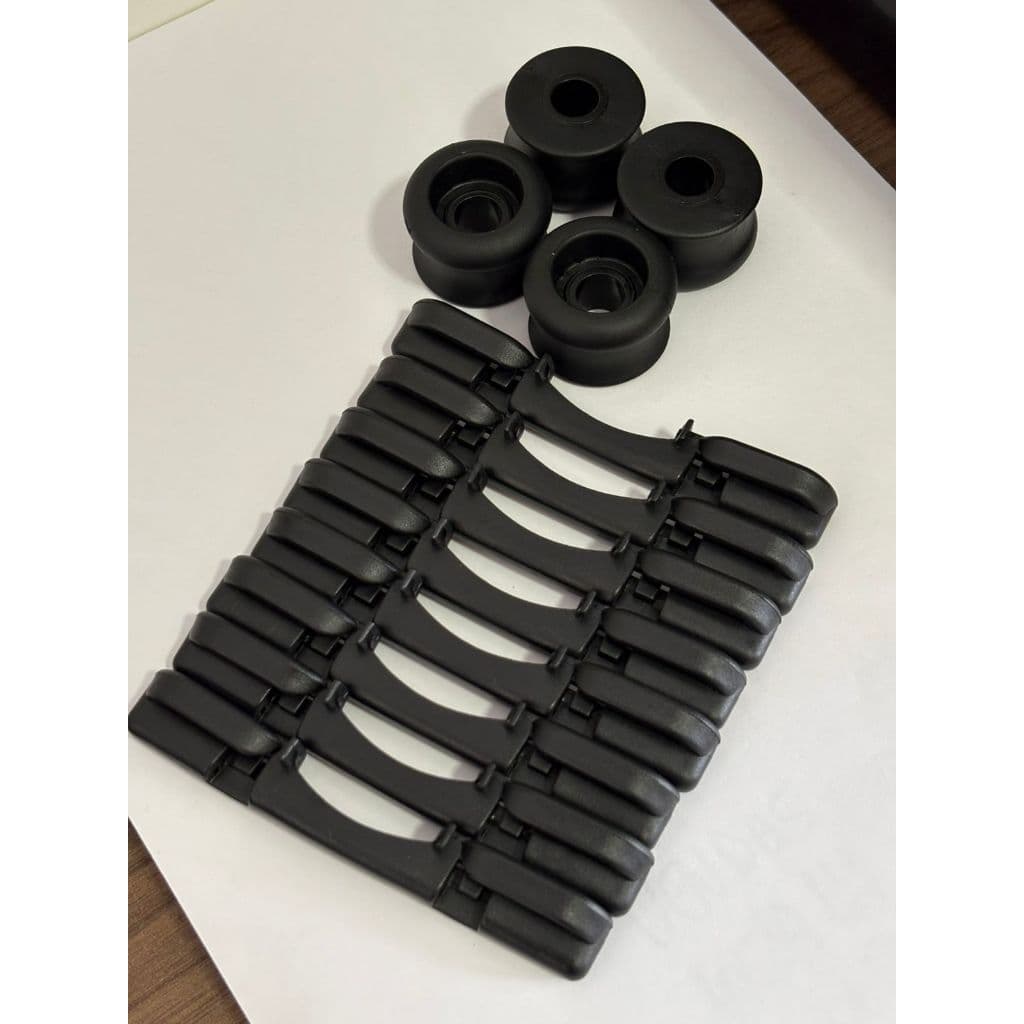 Carretel Roldana Trava Deslize Banco Fiat Uno, Mille, Palio, Fire, Siena, Strada, Fiorino kit completo dos bancos