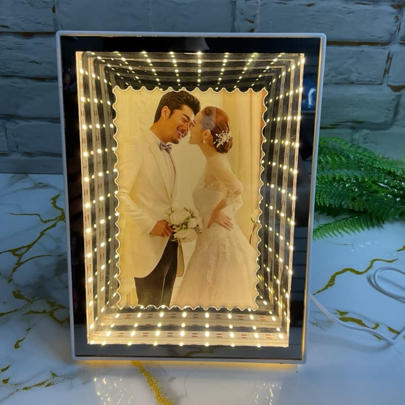 Porta Retrato com Led - Porta Retrato Romântico de Luxo