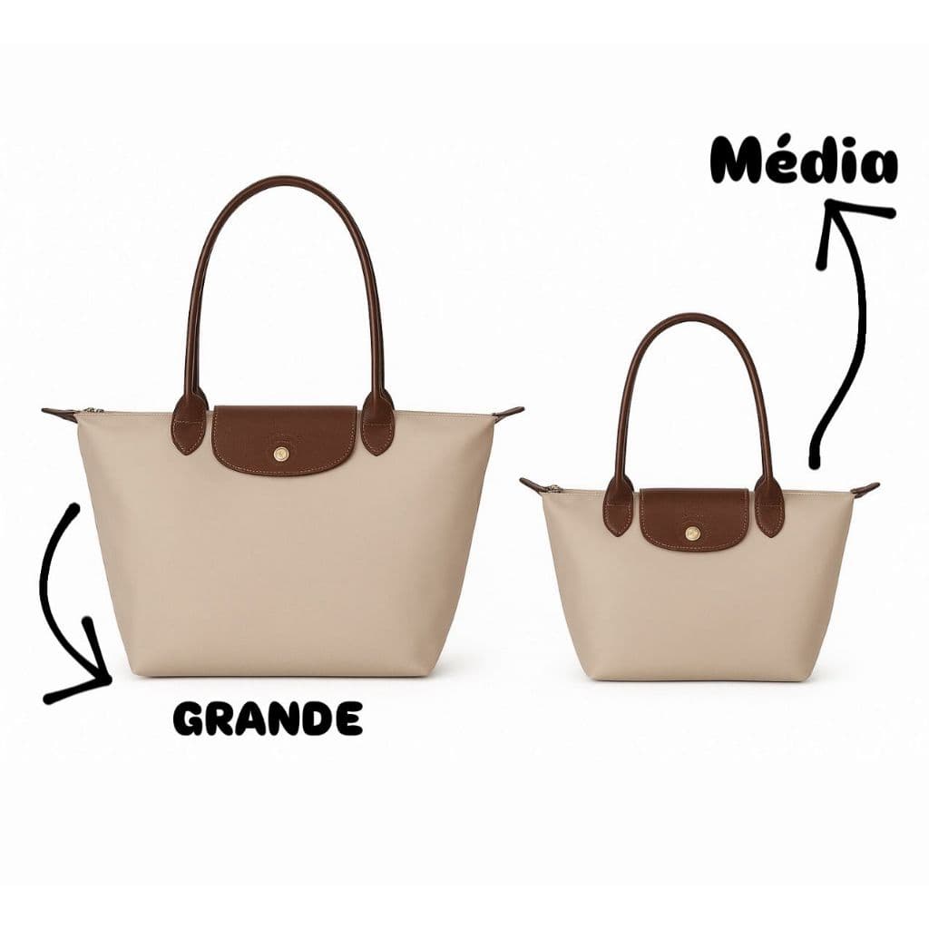Bolsa Grande Tote Feminina De Ombro Nylon Impermeável Estilo Faculdade