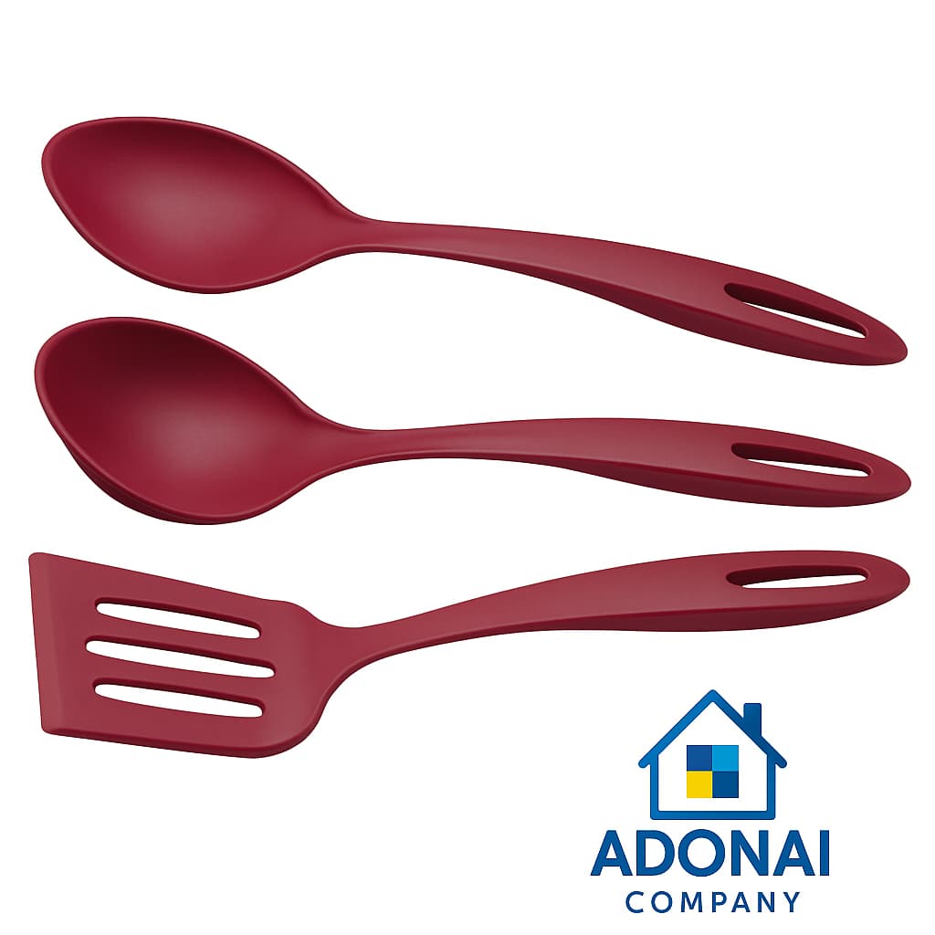 Kit Utensílios Tramontina Ability 3 Peças – Colher, Espátula e Concha – Antirrisco