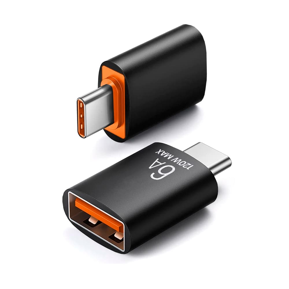 Micro Adaptador OTG Tipo-C/ USB Carga Dados TurboFast  Para Teclados, Mouses, Pendrives, Controles Game