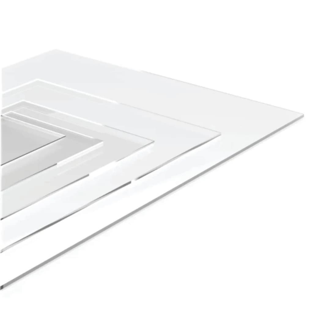 Chapa Policarbonato Compacto Cristal 1,22m X 0,61m 1mm