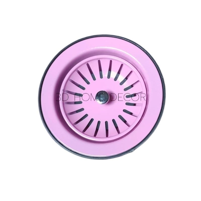 Válvula Pia Cuba Cozinha 4.1/2 Metal Rosa Válvula Cuba Rosa Inox