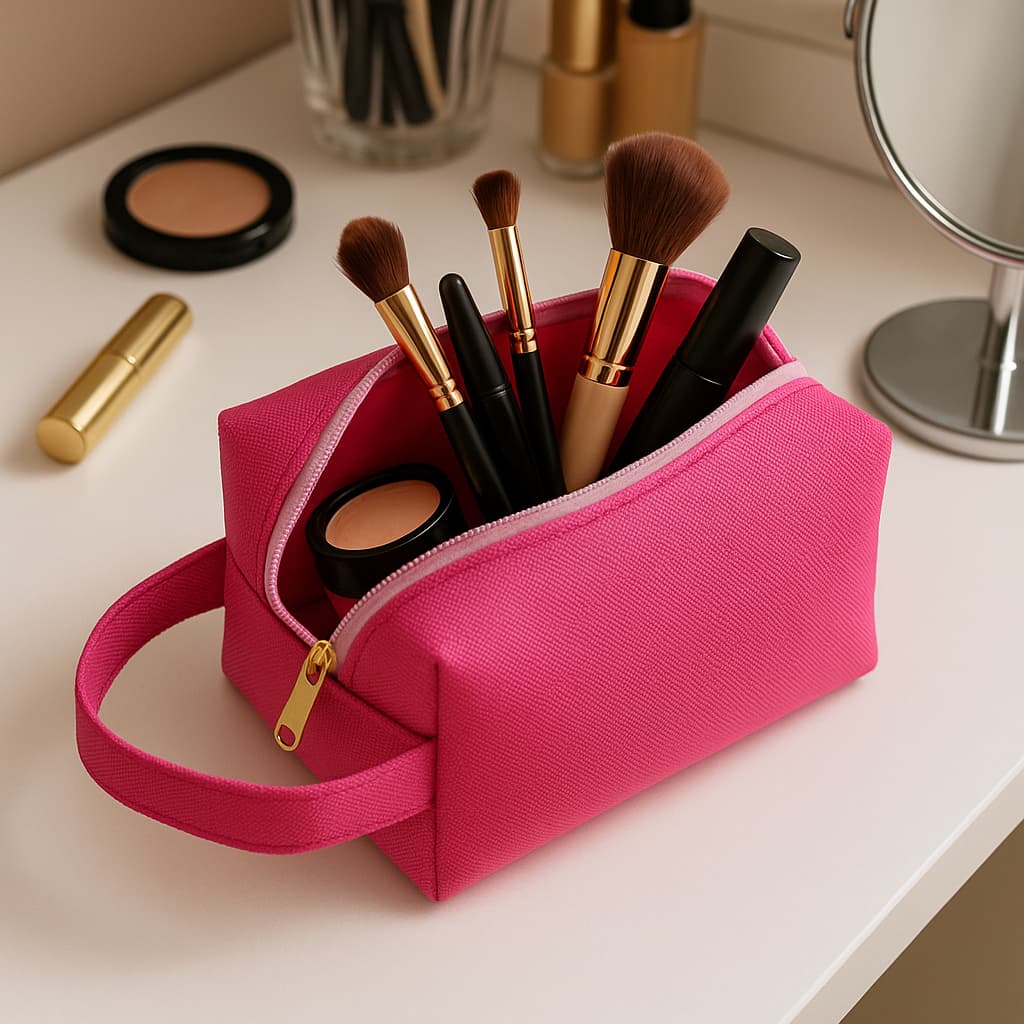 Bolsa Necessaire Feminina Masculina Estojo de maquiagem viagem Masculina Básica Porta oculos Porta Treco