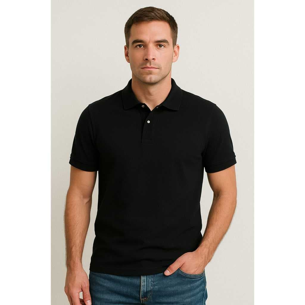 Camiseta Gola Polo Masculina Básica LISA 100%ALGODÃO PREMIUM FIO 30 VERSATIL
