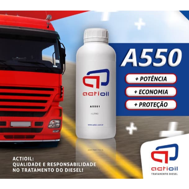 Tratamento Multifuncional definitivo para Motores Diesel Actioil A550 500 ml