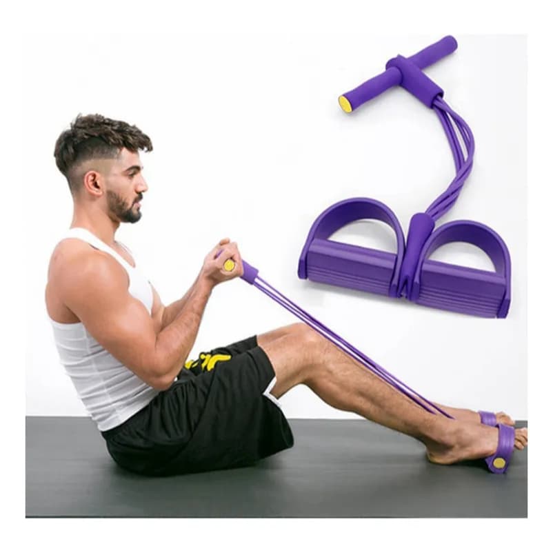 Extensor Elástico Exercícios Academia Ginástica Tensão Forte Faixa Elástica de Resistência com Corda para Puxar