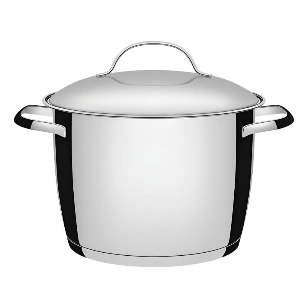Caçarola Funda Tramontina Inox Fundo Triplo Allegra 24cm Cor Prateado