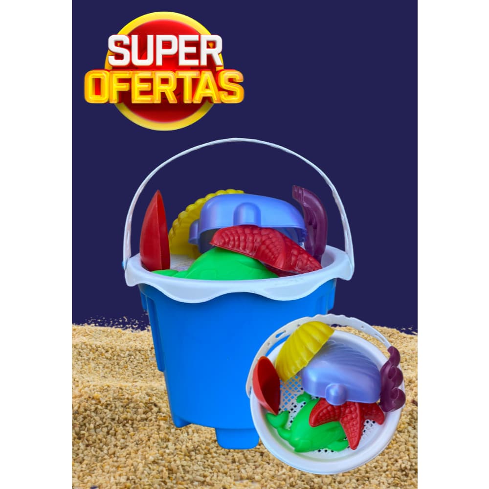 Baldinho de Praia - Brinquedos Água, mar, piscina