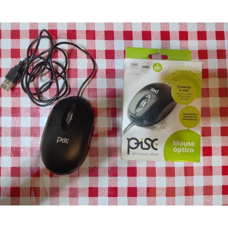 Mouse Óptico Pisc Novo.
