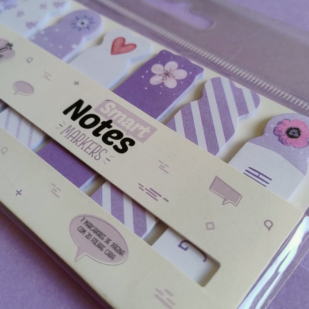 Marcador de página adesivo | Marca Página | Lembretes adesivos | Smart Notes Markers Linha Soul – BRW