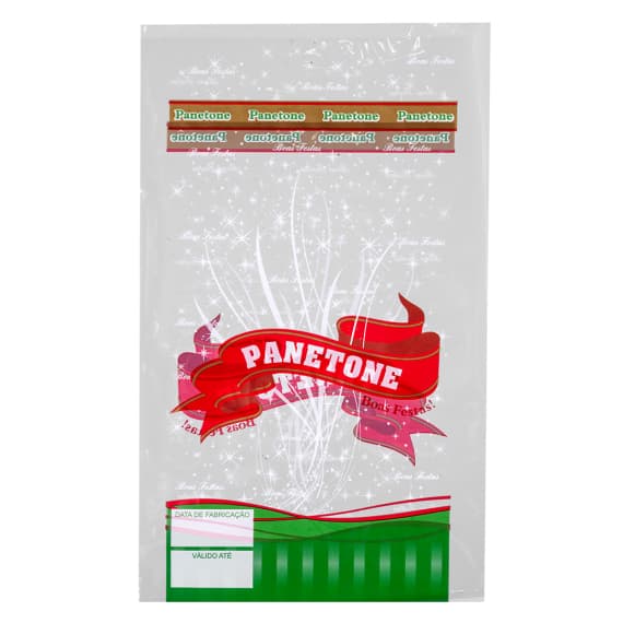 SACO PP PANETONE 500 DECORADA 26X35 - 20un