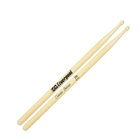 BAQUETA PARA BATERIA CLASSIC SERIES 2B LIVERPOOL MARFIM