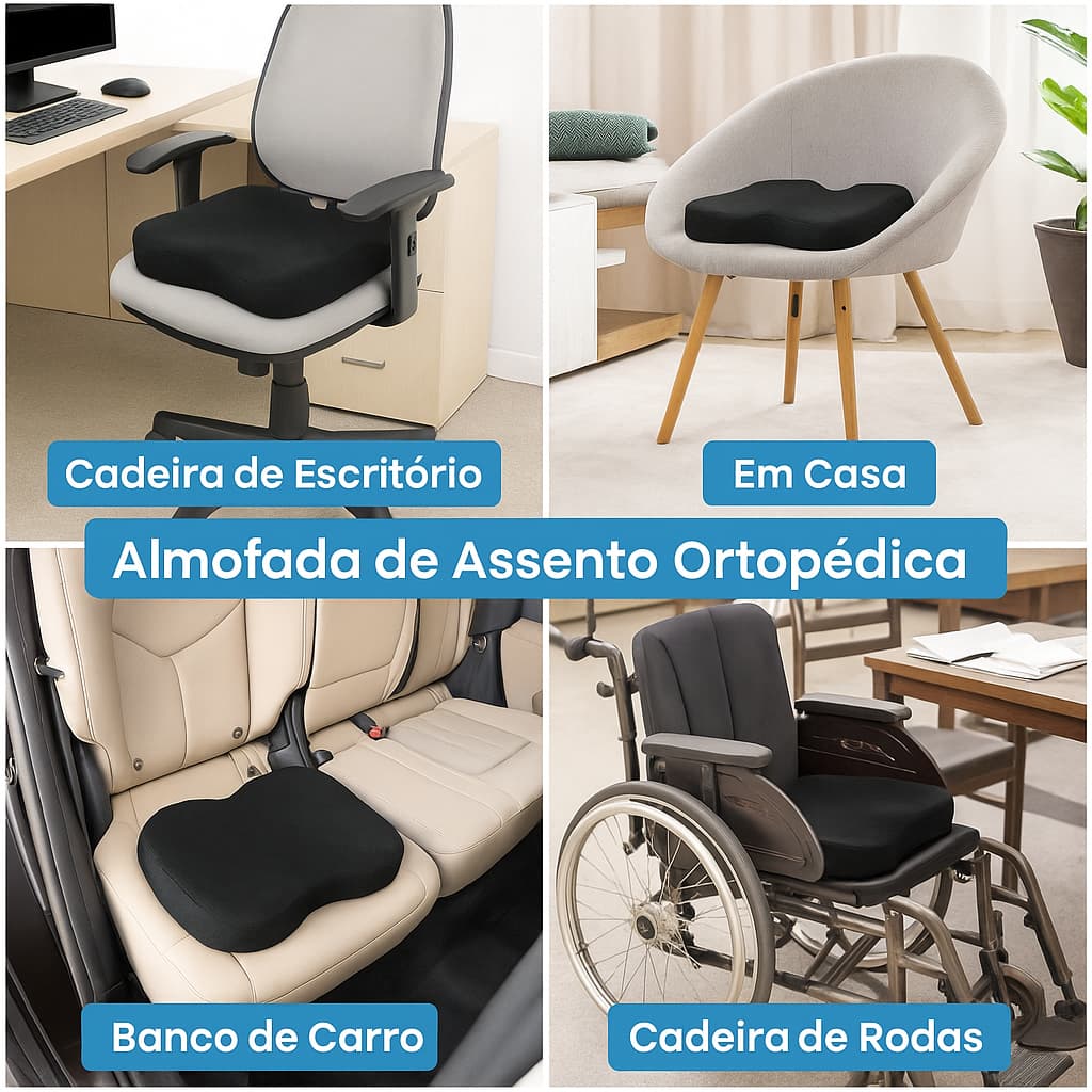 Almofada Ortopédica Ergonômica – Conforto e Alívio Imediato Para Sua Rotina!