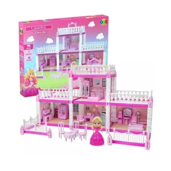 Casinha de Boneca da Princesa com 110 Peças GGB -424