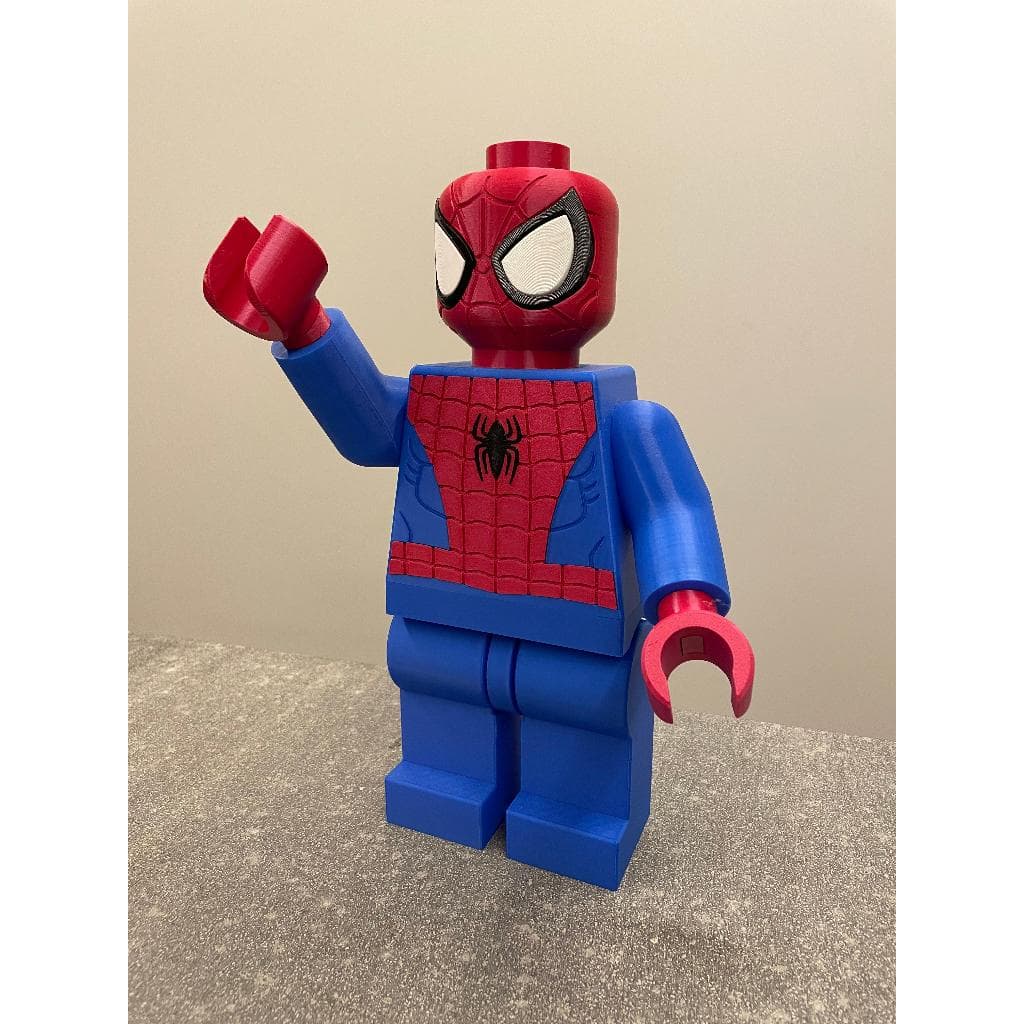 Mega Boneco tipo Lego homem aranha + 20cm