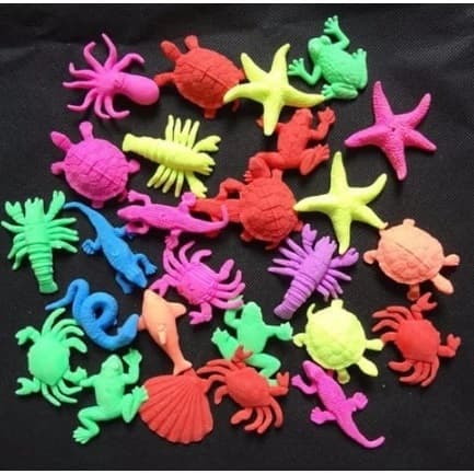 Animais Aquáticos - Criaturas das Profundezas do Mar - Brinquedos Aquáticos - Conjunto de 24 Peças