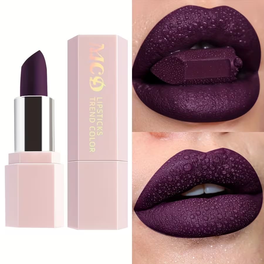 Batom UVA e de Longa Duração à Prova d'Água, Brilho Labial Pasta Labial de Alta Cor Bálsamo Labial Óleo Labial COR 20