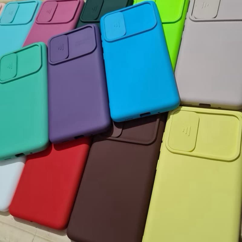 Capa Case Tampa Câmera Janela Slider Silicone Aveludada Para Motorola Moto G100 Capinha Celular