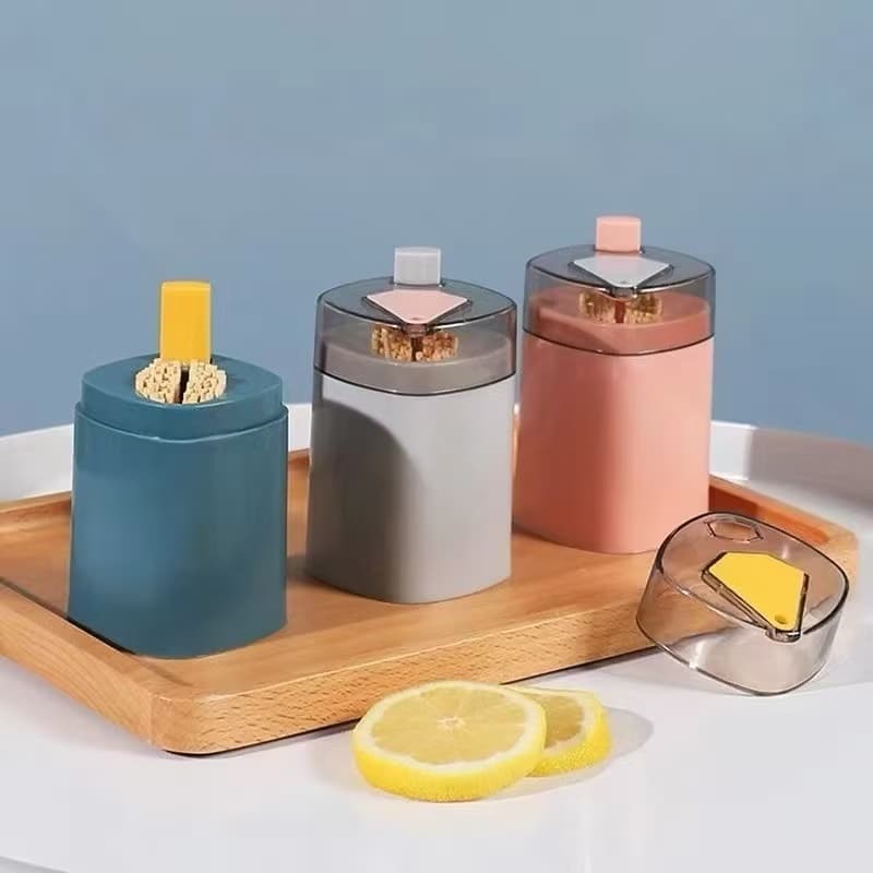 Paliteiro Automático Porta Palitos Moderno Plastico