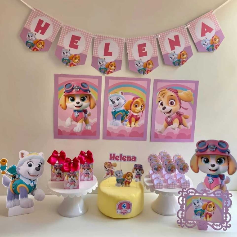 Kit Festa Skye e Everest Personalizados /Mini kit Skye e Everest /Kit Só um Bolinho Skye e Everest Personalizados