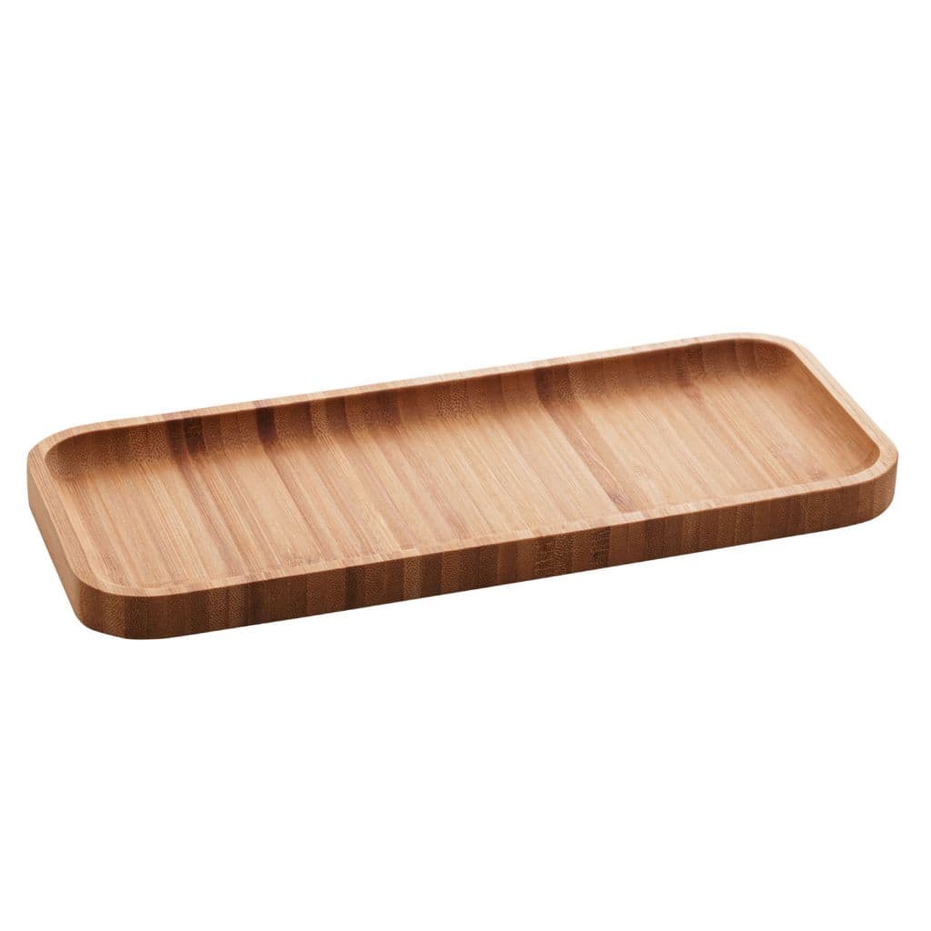Bandeja Retangular de Bambu Hire Petisqueira 28cm x 11cm x 1,5cm - Lyor