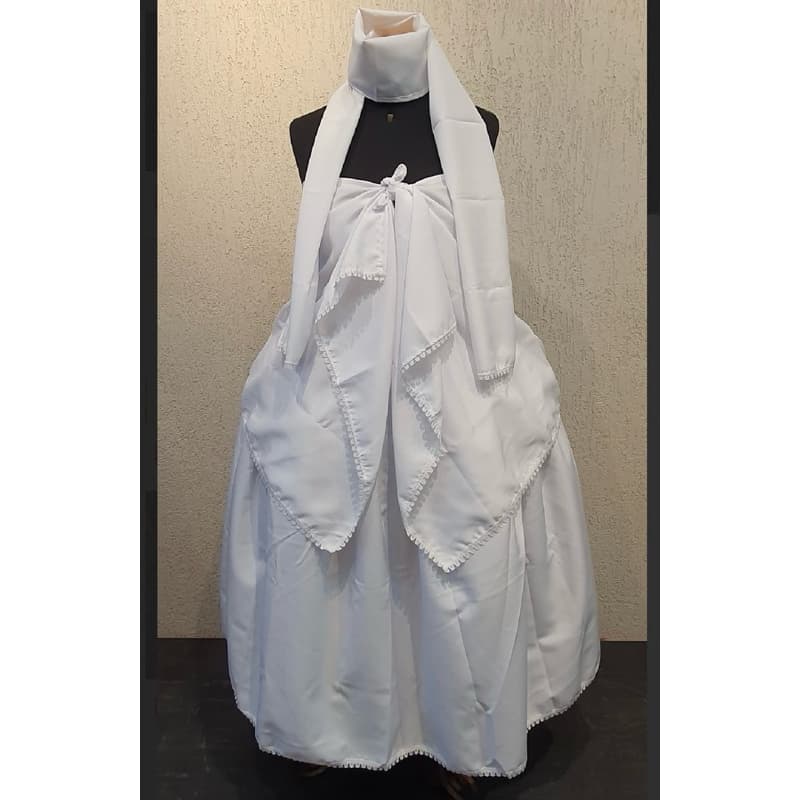 conjunto feminino de ração umbanda e candomblé três peças