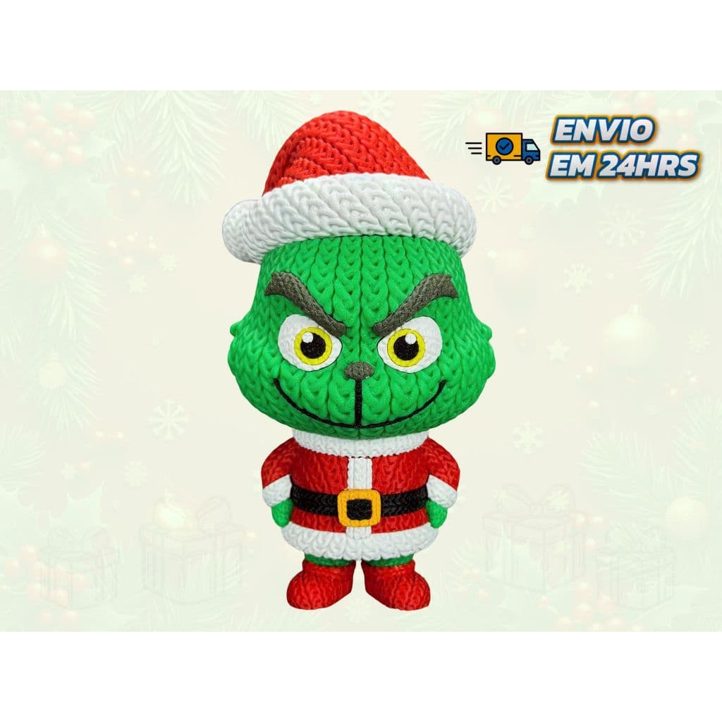 Boneco Grinch Papai Noel  Decoração Natalina  Presente de Natal Criativo