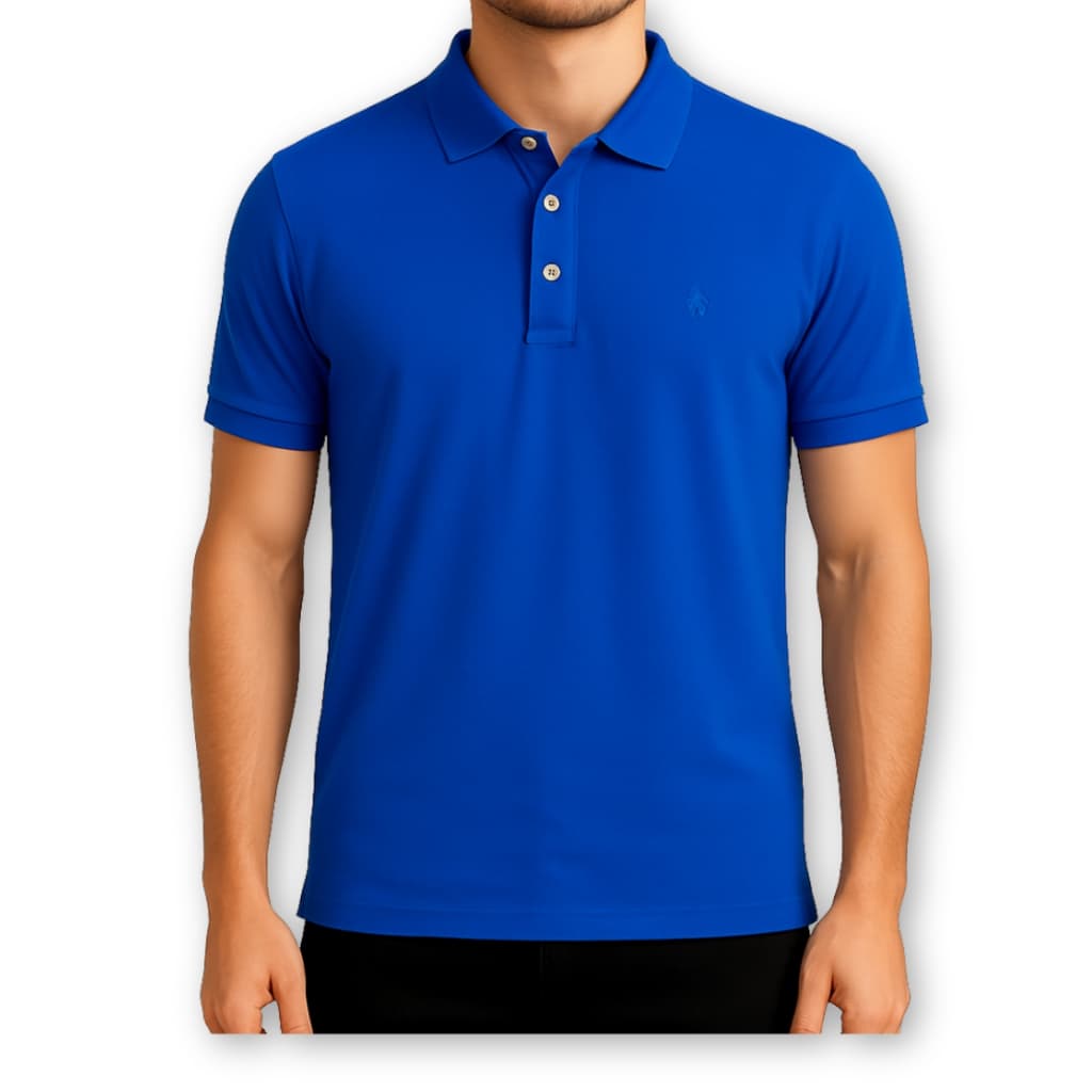 CAMISA GOLA POLO ALGODÃO PIQUET PRETA