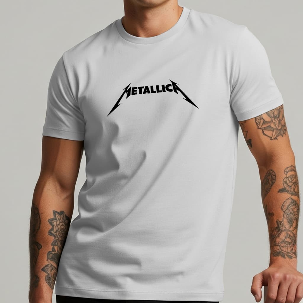 Camiseta Masculina Metallica Casual