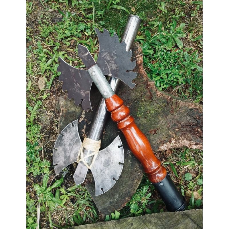 Kit 2 Machadinhas de Xangô Umbanda Religião Artesanal Feitas Em Aço Carbono