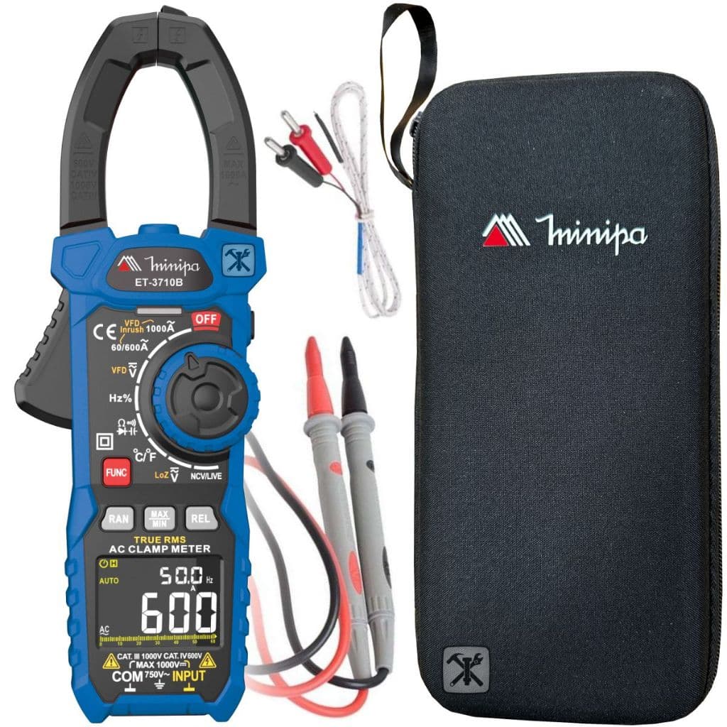 Alicate Amperímetro Profissional Minipa Et-3710b Ncv Vfd Rms