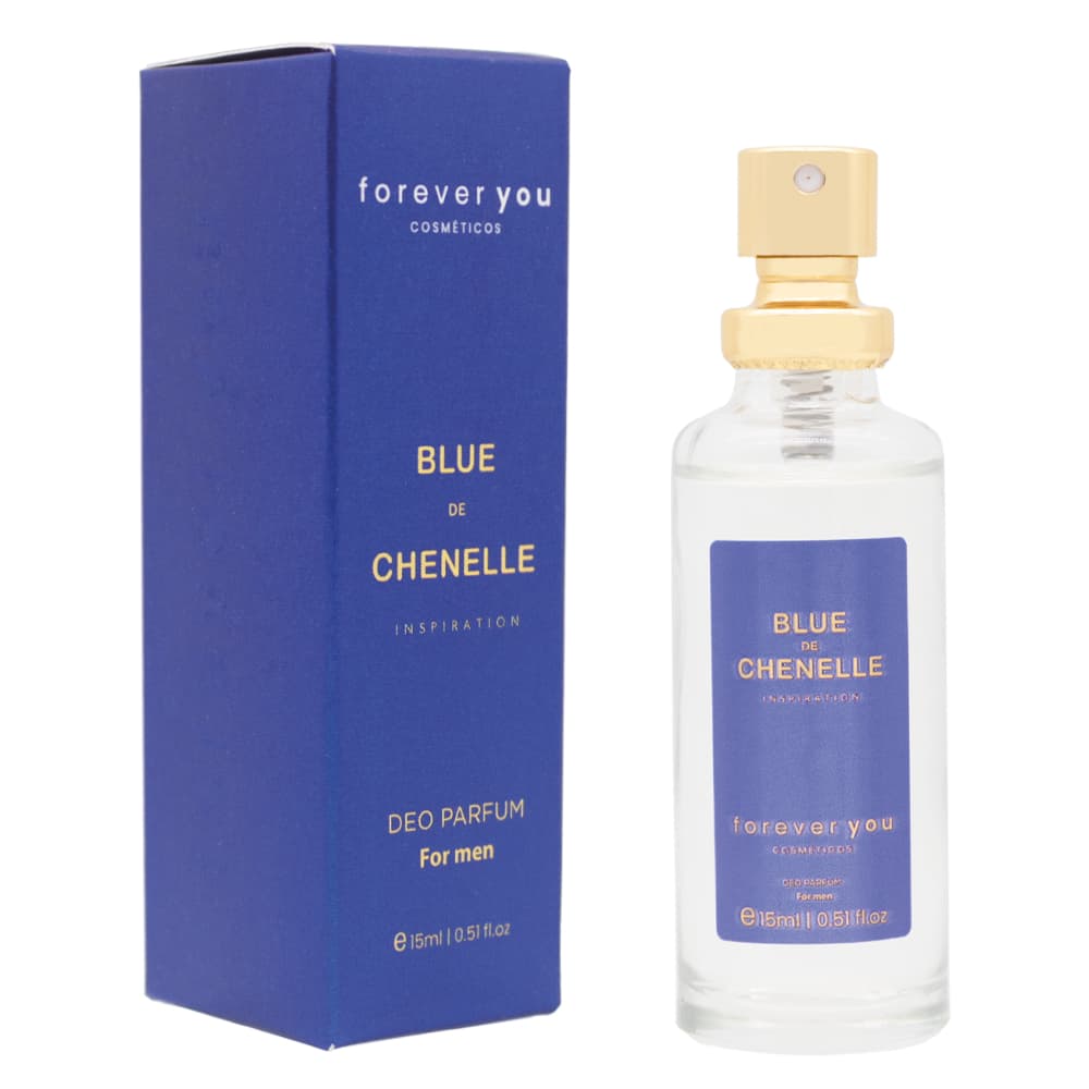 Deo Colônia Masculina Blue De Chenelle Perfume De Bolso 15 Ml Foreveryou Comseticos