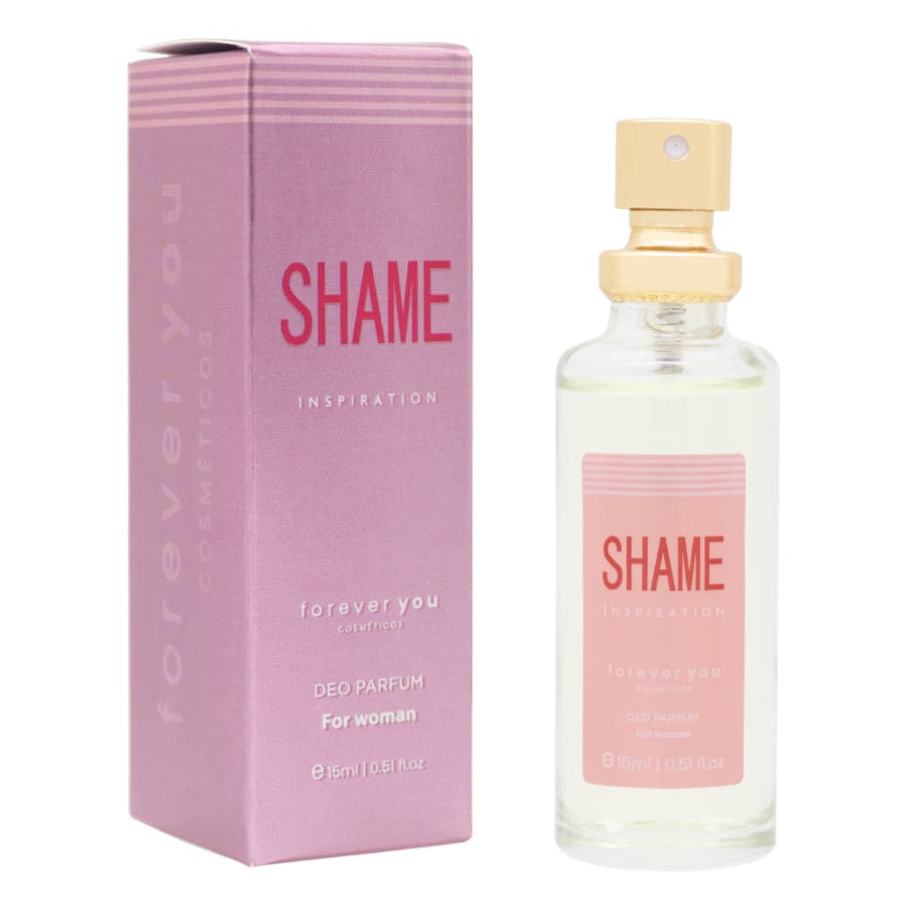Deo Colônia Feminino Shame Perfume De Bolso 15 Ml Foreveryou Comseticos