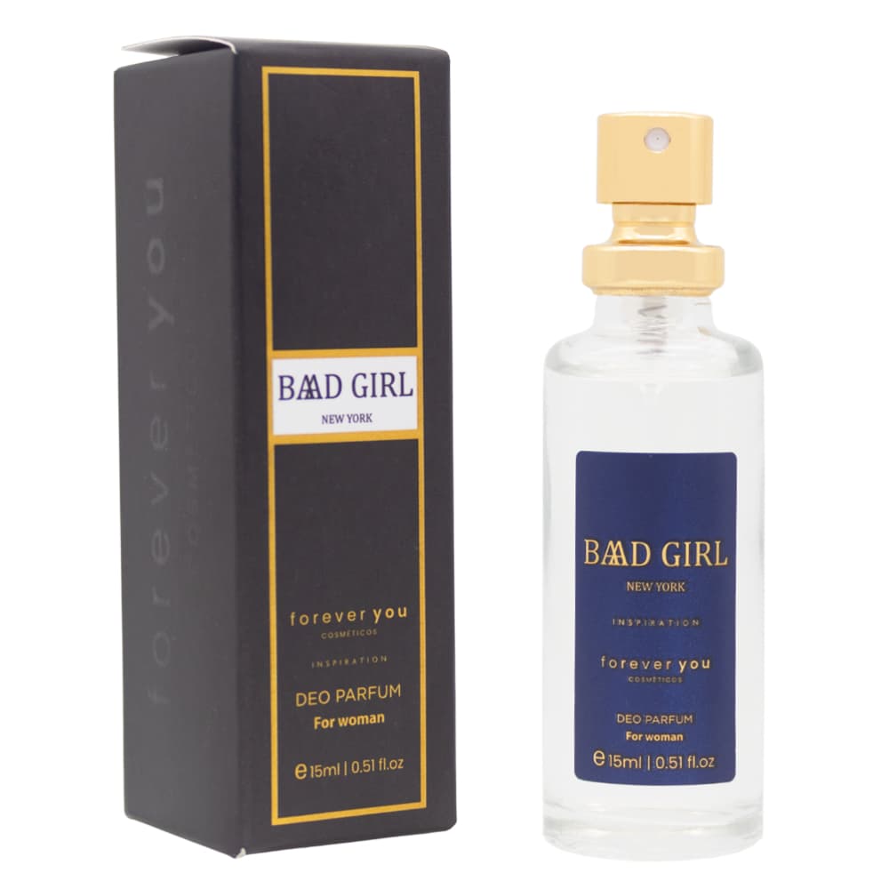 Deo Colônia Feminino Baad Girl Perfume De Bolso 15 Ml Foreveryou Comseticos