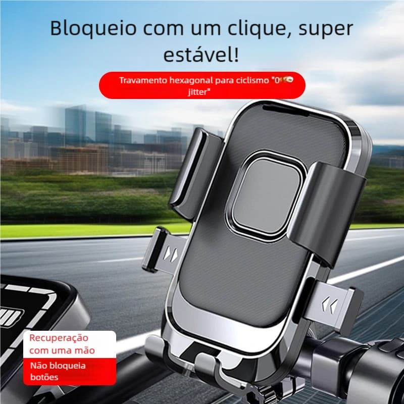 Suporte Navegação Celular Moto – Universal Bicicleta Elétrica, Ajustável