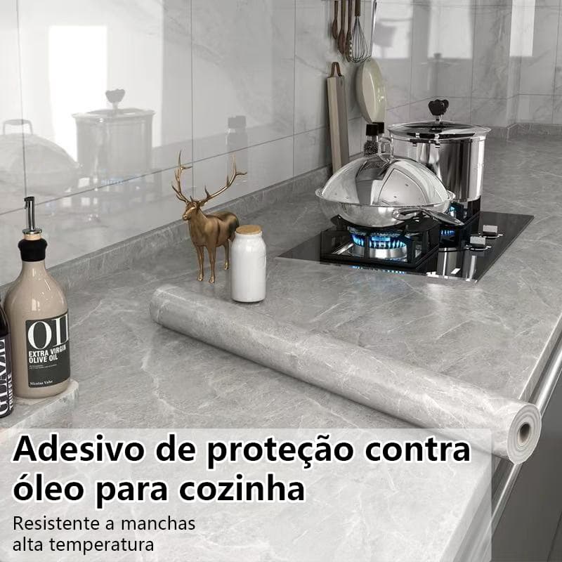 Adesivo Protetor para Fogão e Bancada  Barreira Completa Contra Gordura Calor e Umidade Aplicação Fácil