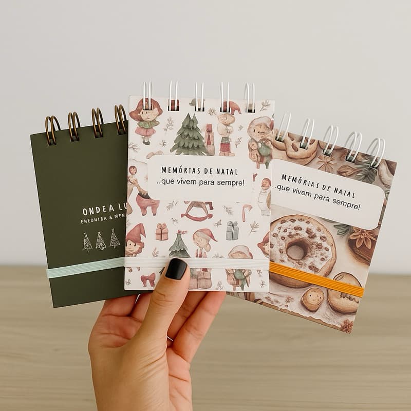ENVIO IMEDIATO | Álbum Natalino  p/ 30 polaroides | Tamanho 11x9 | Folhas Coloridas Grossas