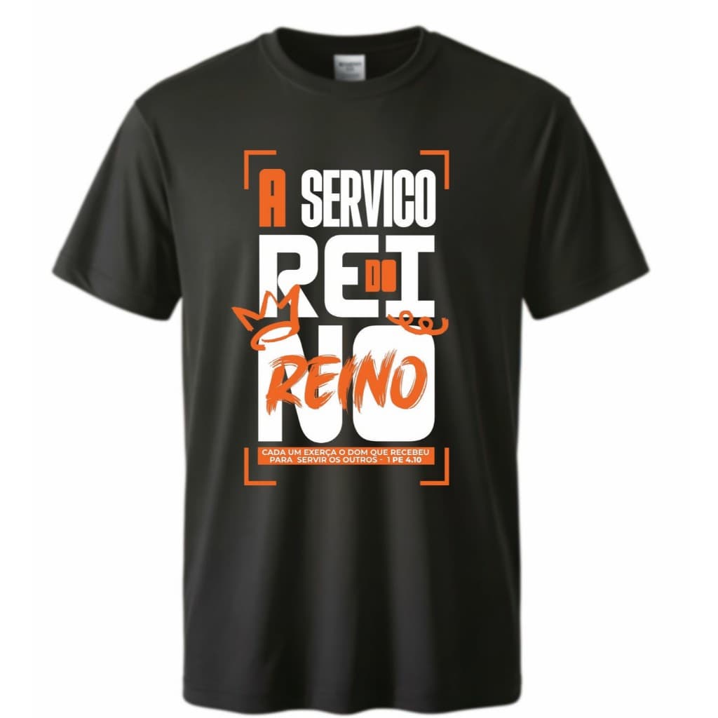 Camisas cristãs sedentos por deus , a serviço do rei reino eu tenho a marca da promessa