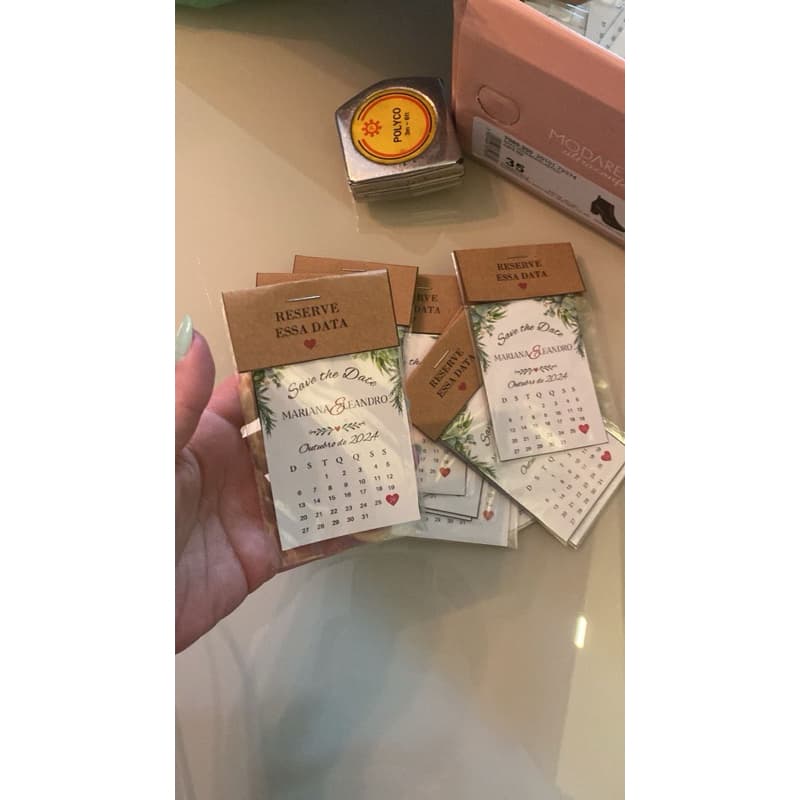 ✨ Lembrancinha Save the Date – Imã de Geladeira Personalizado ✨
