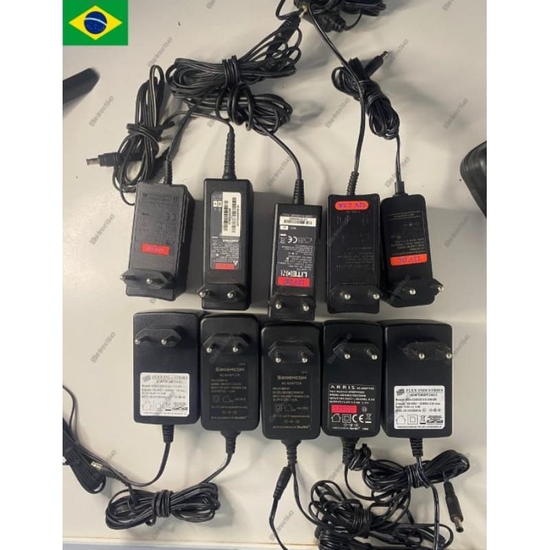 Fonte 12v 2,5A - KIT com 10 unidades