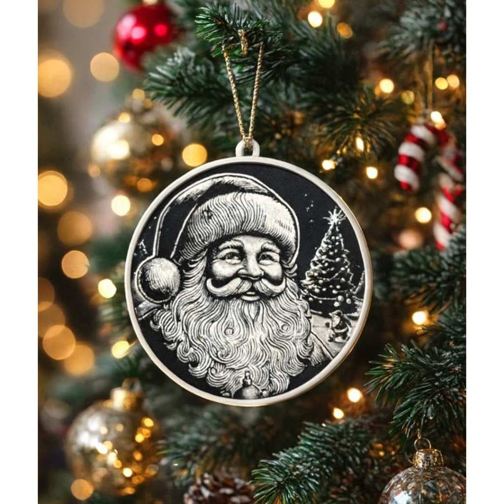Pingente de Natal Papai Noel Grande 3D – Enfeite Decorativo para Árvore de Natal