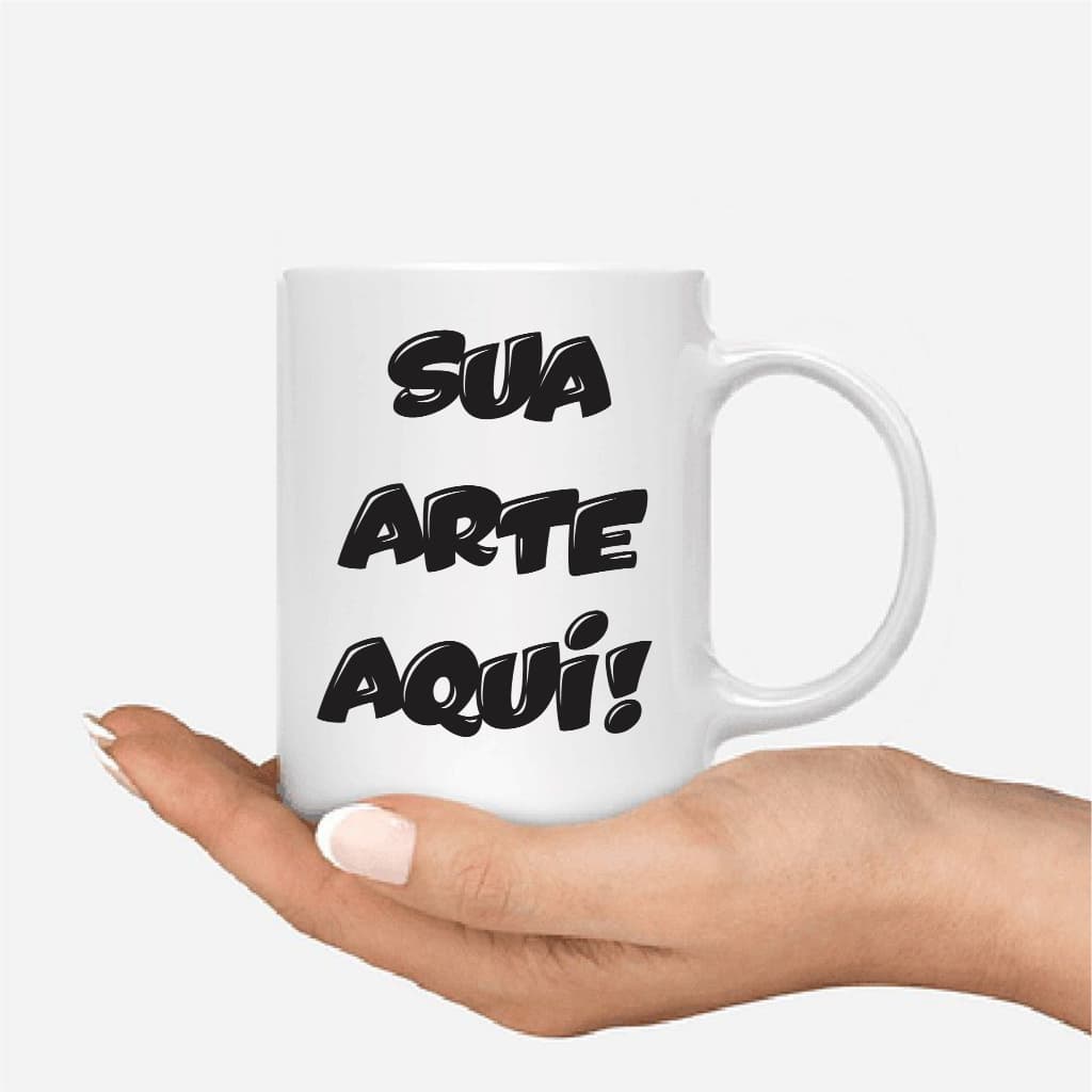 Caneca de Porcelana Personalizada com Sua Arte