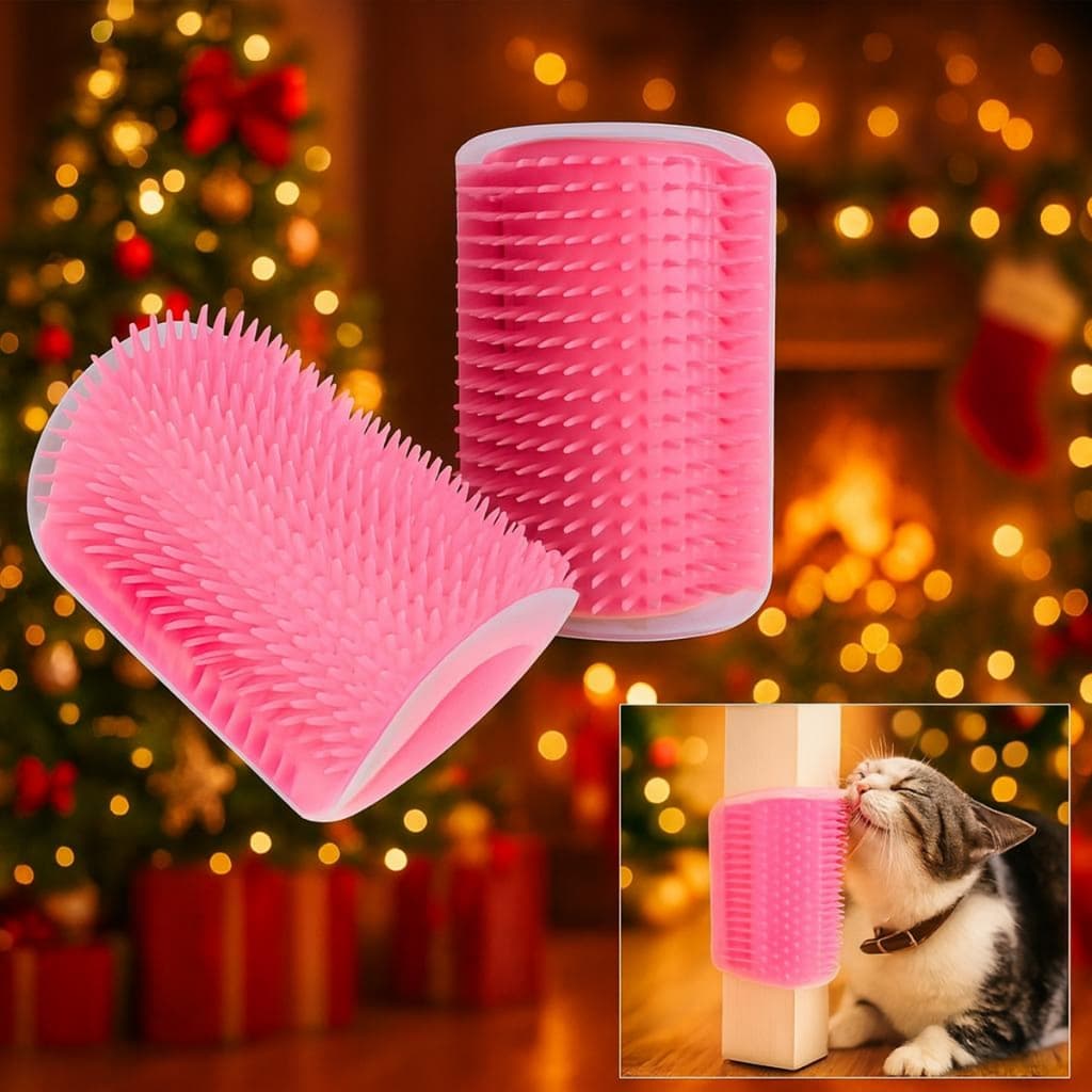 Escova Relaxante Coçadinha Para Limpeza De Pelos dos GATOS.