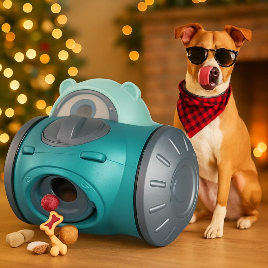 Brinquedo Interativo Para Cães/gatos Dispensador De Comida.