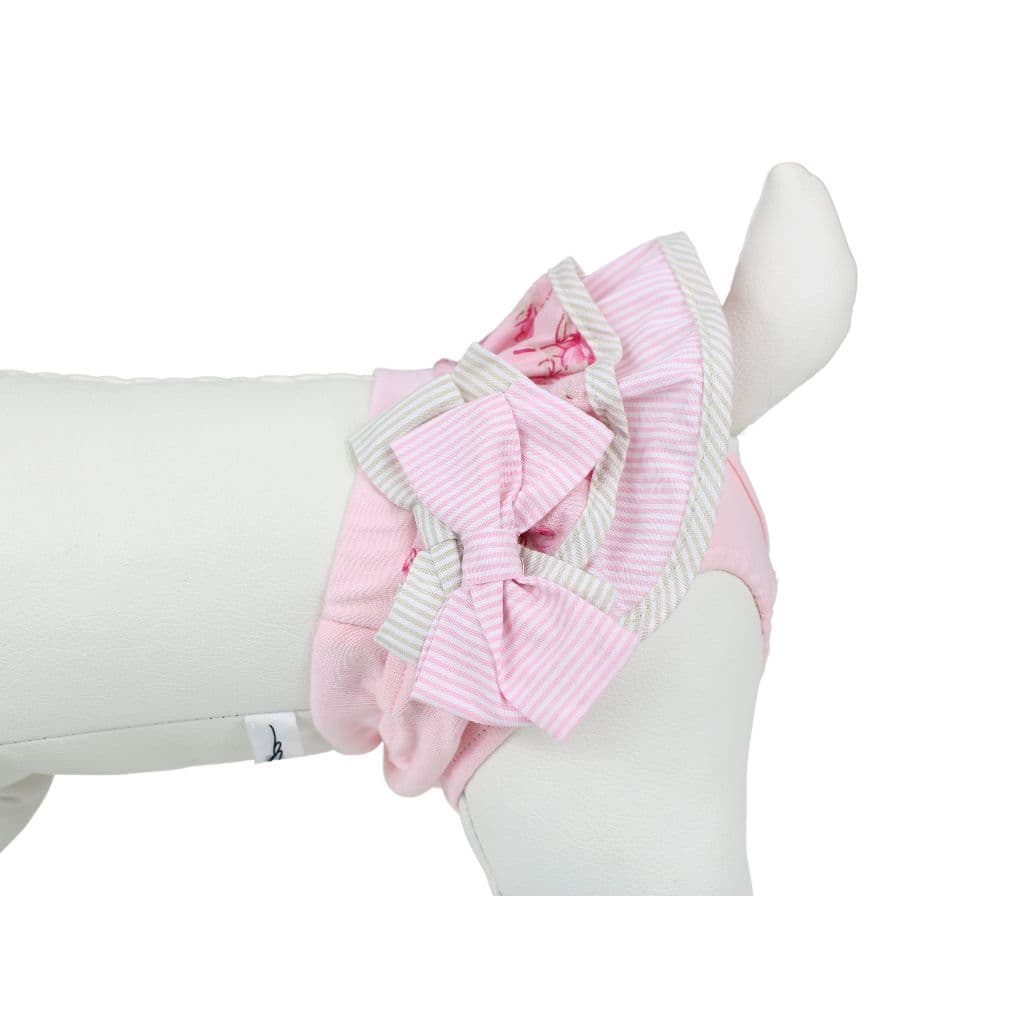 Calcinha Saia Pet Pata Chic Doce Flor - Rosa