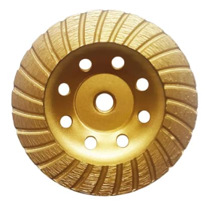 Rebolo Diamantado Turbo 115mm Fertak M14 Para Esmerilhadeira Rosca 13200RPM Disco Desbaste