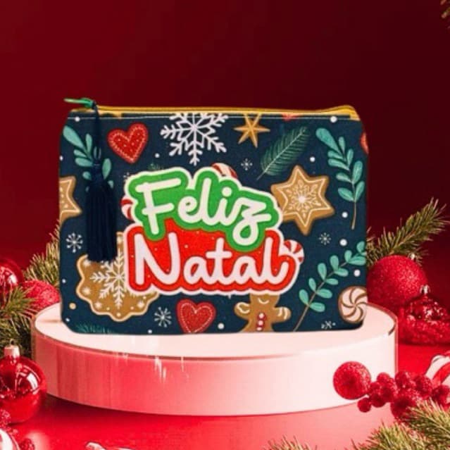 NECESSAIRE NATAL - LEMBRANCINHA - PRESENTE - FIM DE ANO
