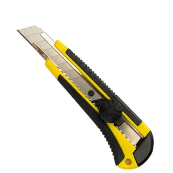 Estilete Profissional Fertak 18mm Cabo Emborrachado Lâmina Retrátil Corte Preciso Reforçado