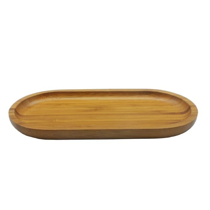 Bandeja Petisqueira de Bambu Multiuso 24 cm – Oikos